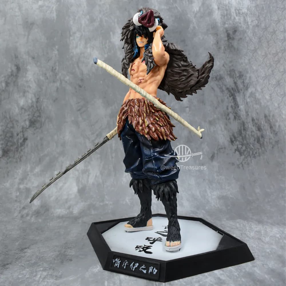 Inosuke Hashibira Standing Pose Action Figure with Stand (30 Cm Height) - Demon Slayer
