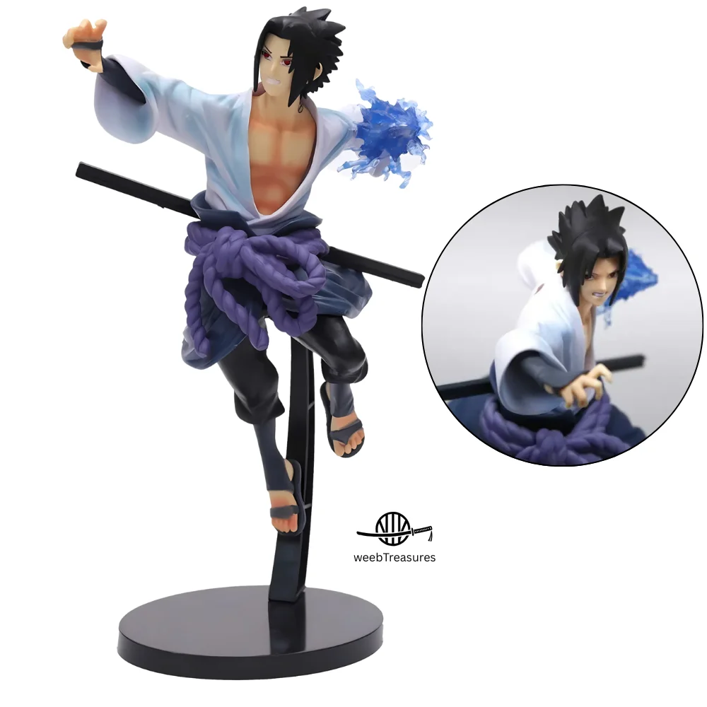 Uchiha Sasuke with Sword and Chidori Action Figure (20 Cm Height) - Naruto