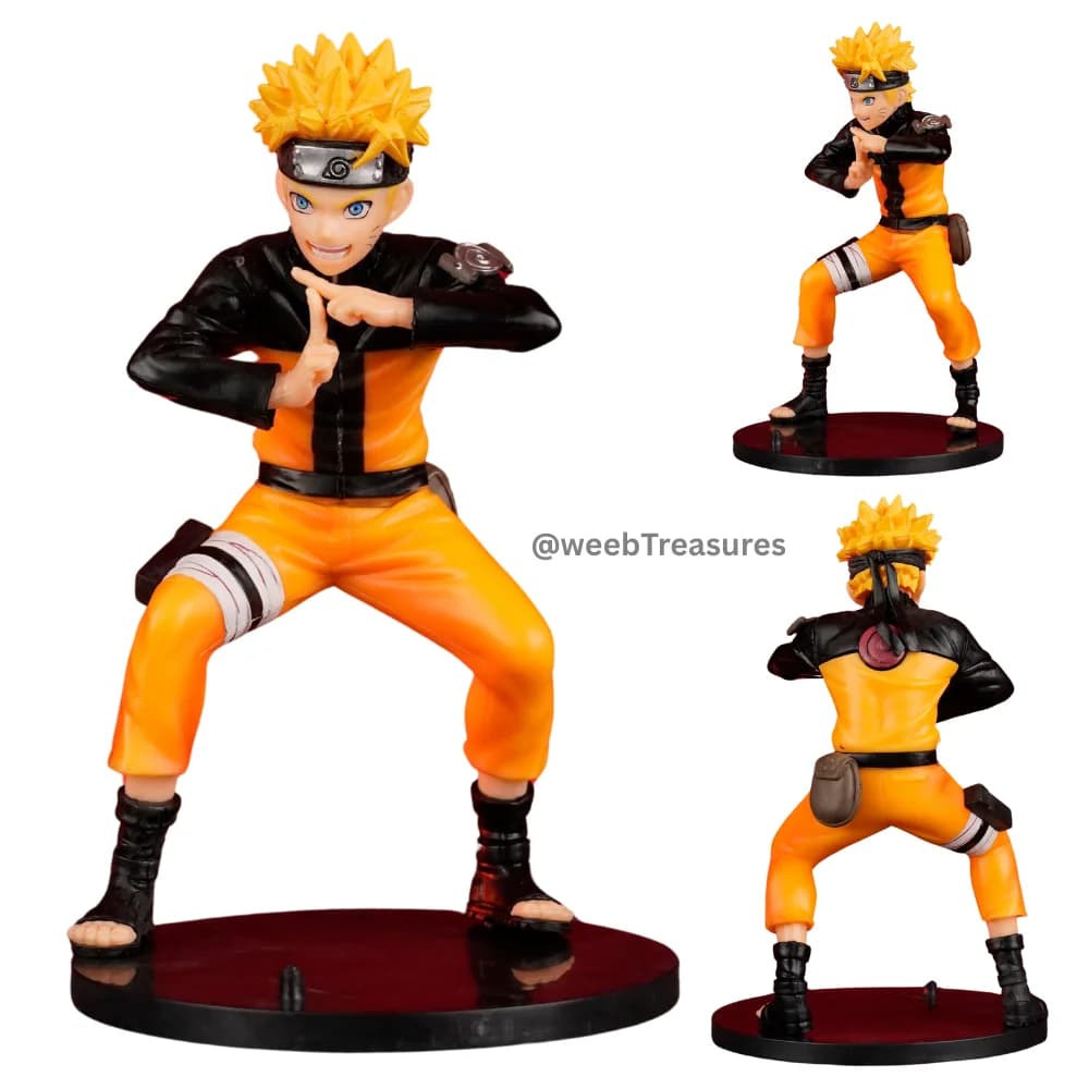 Naruto Ninja Pose Action Figure with Stand (18 Cm Height) - Naruto