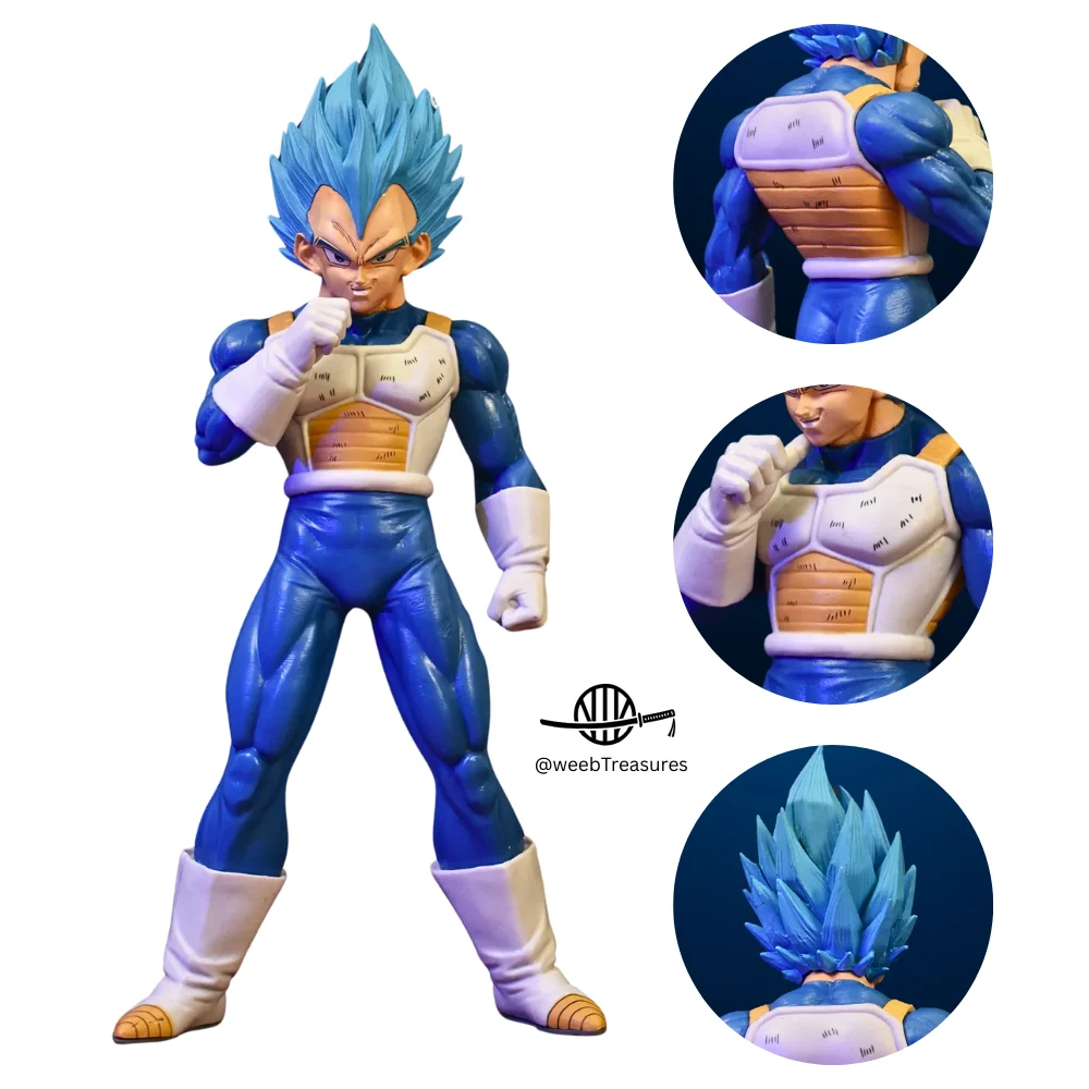 Prince Vegeta Super Saiyan Blue Action Figure with Stand (28 Cm Height) - Dragon Ball - Image 1