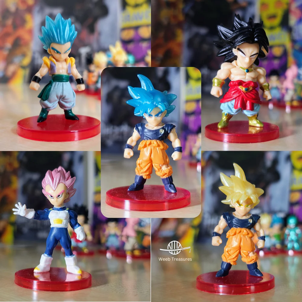 Dragon Ball Action Figures Set of 5 (7 - 8 Cm Height) - Vegeta, Broly, Gotenks, Goku - Image 2