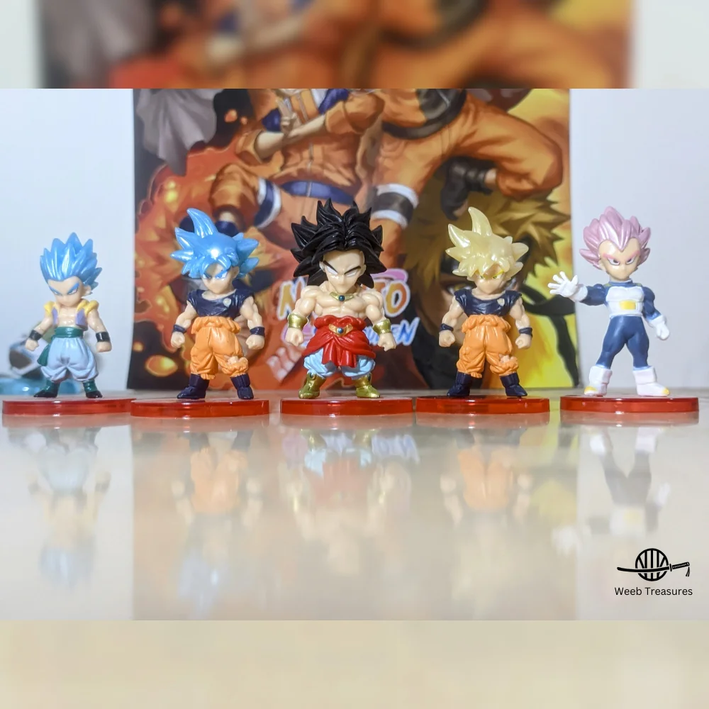 Dragon Ball Action Figures Set of 5 (7 - 8 Cm Height) - Vegeta, Broly, Gotenks, Goku - Image 4