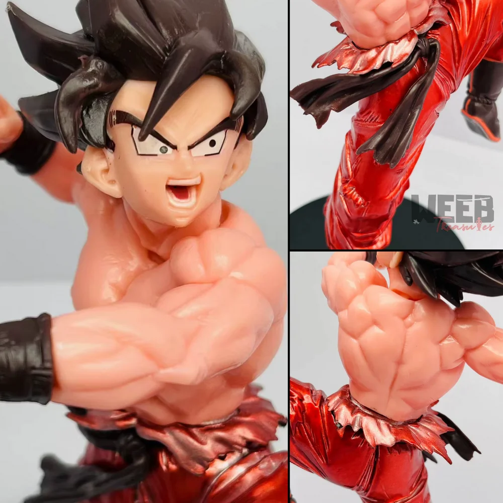 Goku Red Punch Dynamic Pose Action Figure with Box (23 Cm Height) - Dragon Ball Z - Image 2