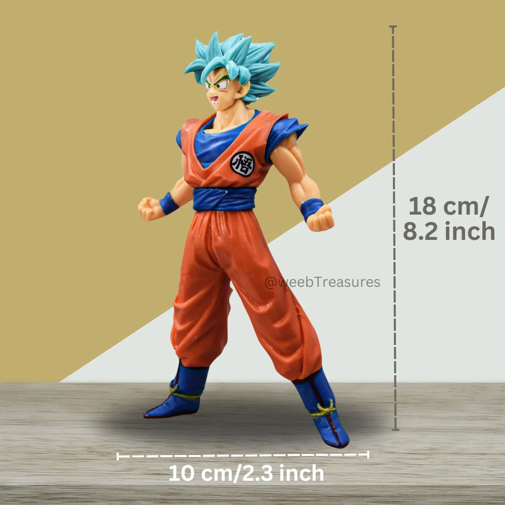 Goku Super Saiyan Blue God Action Figure (18 Cm Height) - Dragon Ball Z - Image 2