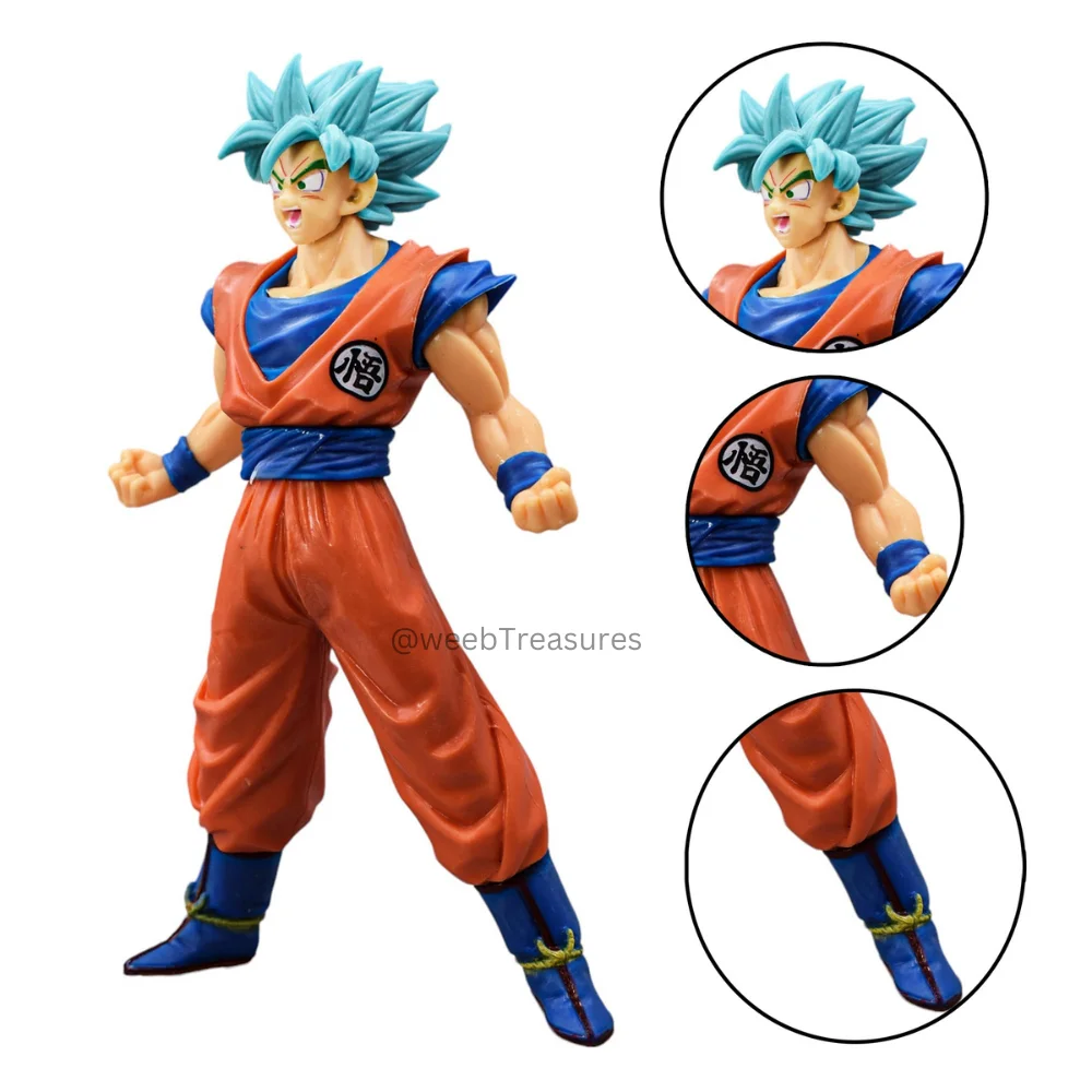 Goku Super Saiyan Blue God Action Figure (18 Cm Height) - Dragon Ball Z - Image 1
