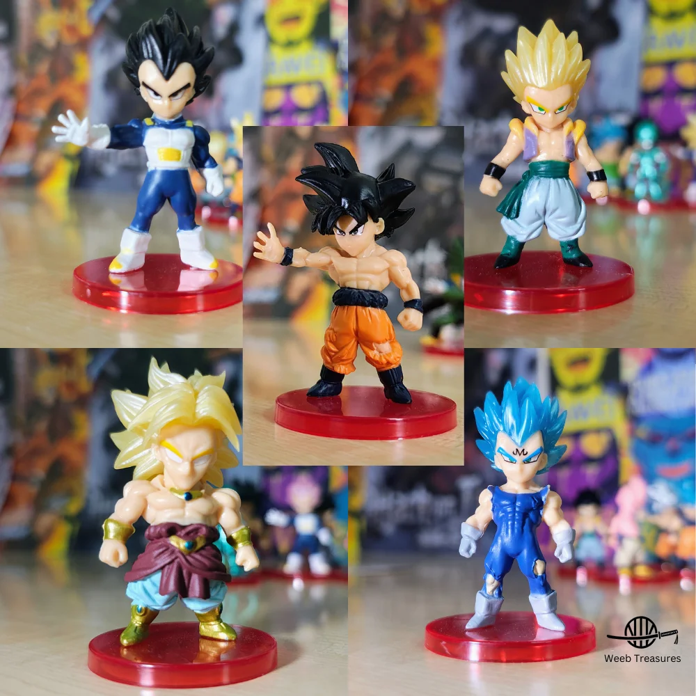 Dragon Ball Action Figures Set of 5 (7-9 Cm Height) - Broly, Gotenks, Goku, Vegeta - Image 2