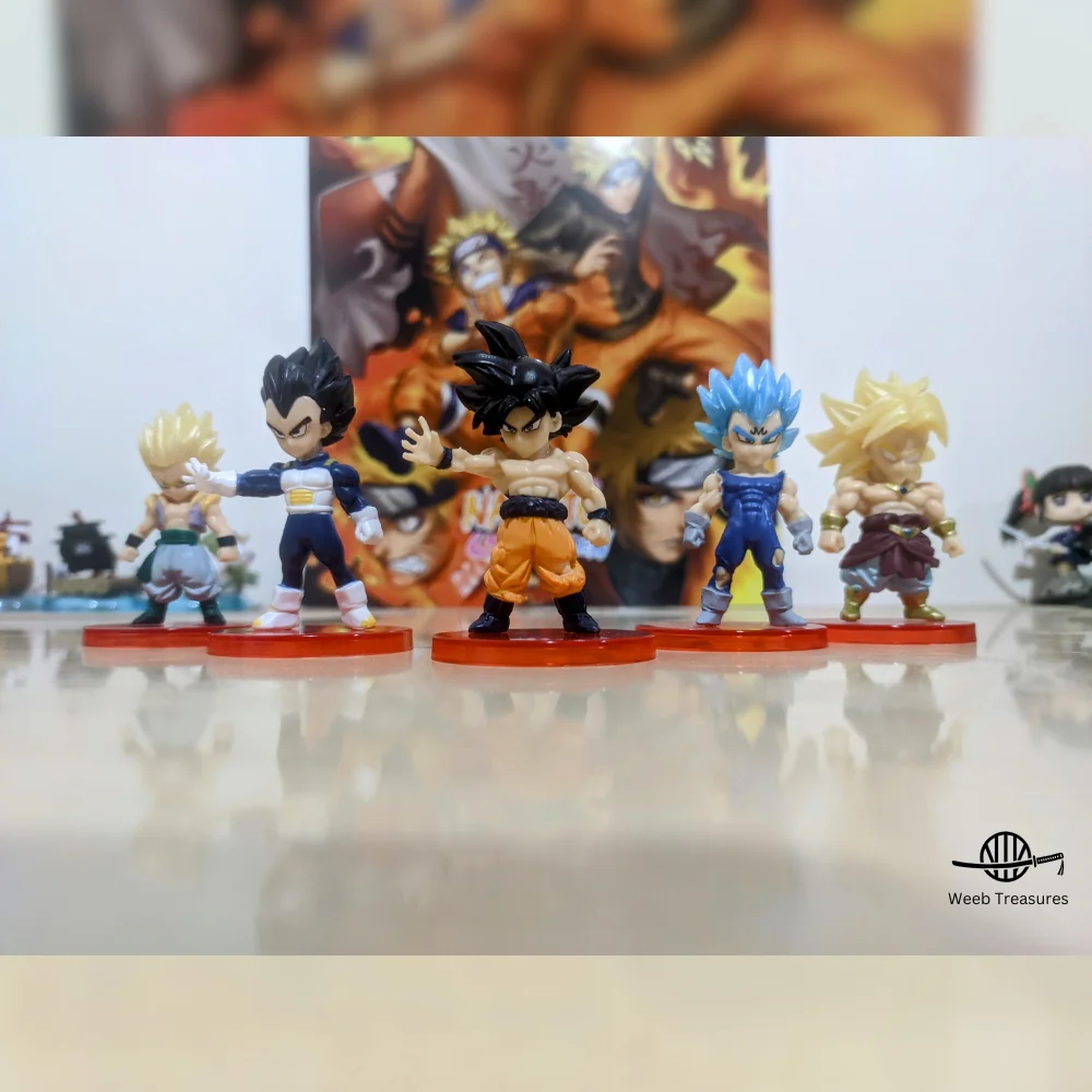 Dragon Ball Action Figures Set of 5 (7-9 Cm Height) - Broly, Gotenks, Goku, Vegeta - Image 4