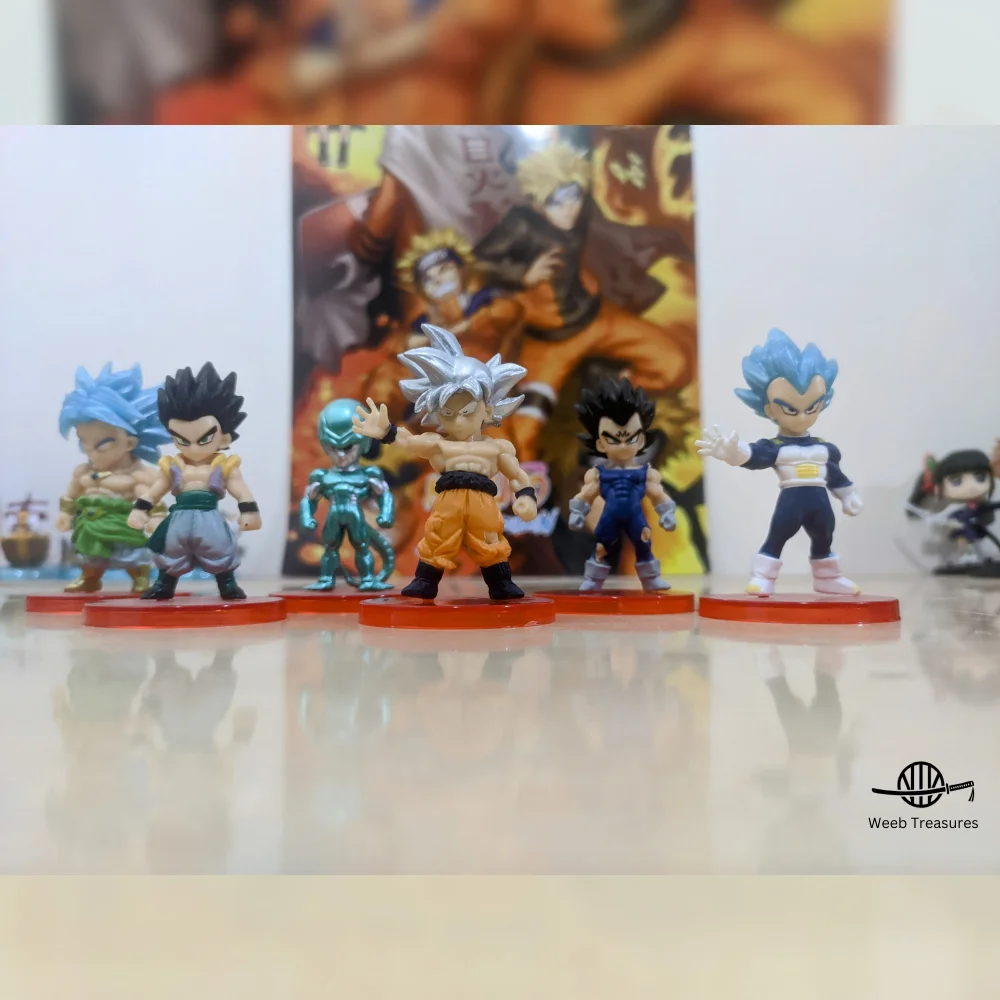 Dragon Ball Z & Super Action Figures Set of 6 (7-9 Cm Height) - Cooler, Gotenks, Broly, Vegeta - Image 3