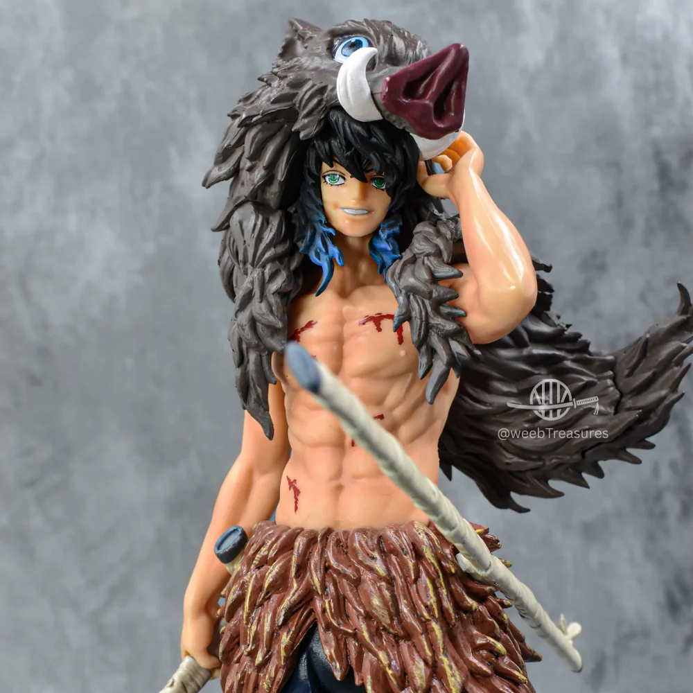 Inosuke Hashibira Standing Pose Action Figure with Stand (30 Cm Height) - Demon Slayer - Image 2