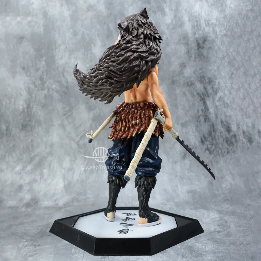 Inosuke Hashibira Standing Pose Action Figure with Stand (30 Cm Height) - Demon Slayer - Image 4