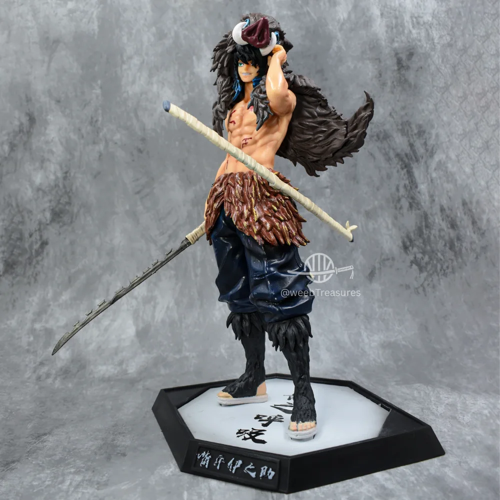 Inosuke Hashibira Standing Pose Action Figure with Stand (30 Cm Height) - Demon Slayer - Image 1