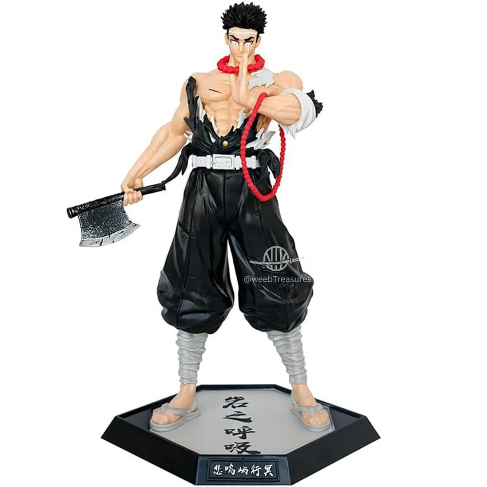Stone Hashira Gyomei Himejima Standing Action Figure with Stand (30 Cm Height) - Demon Slayer - Image 3