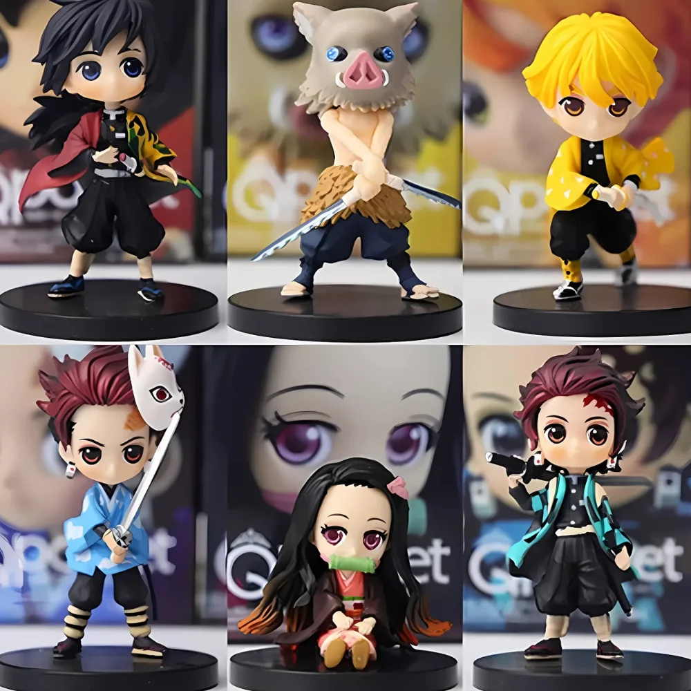 Demon Slayer Miniature Action Figures Set of 6 (6–7 Cm Height) - Collector’s Edition - Image 2