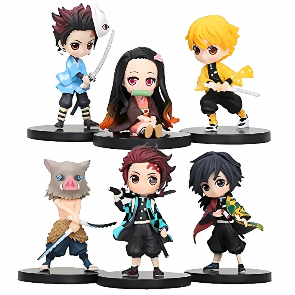 Demon Slayer Miniature Action Figures Set of 6 (6–7 Cm Height) - Collector’s Edition - Image 3