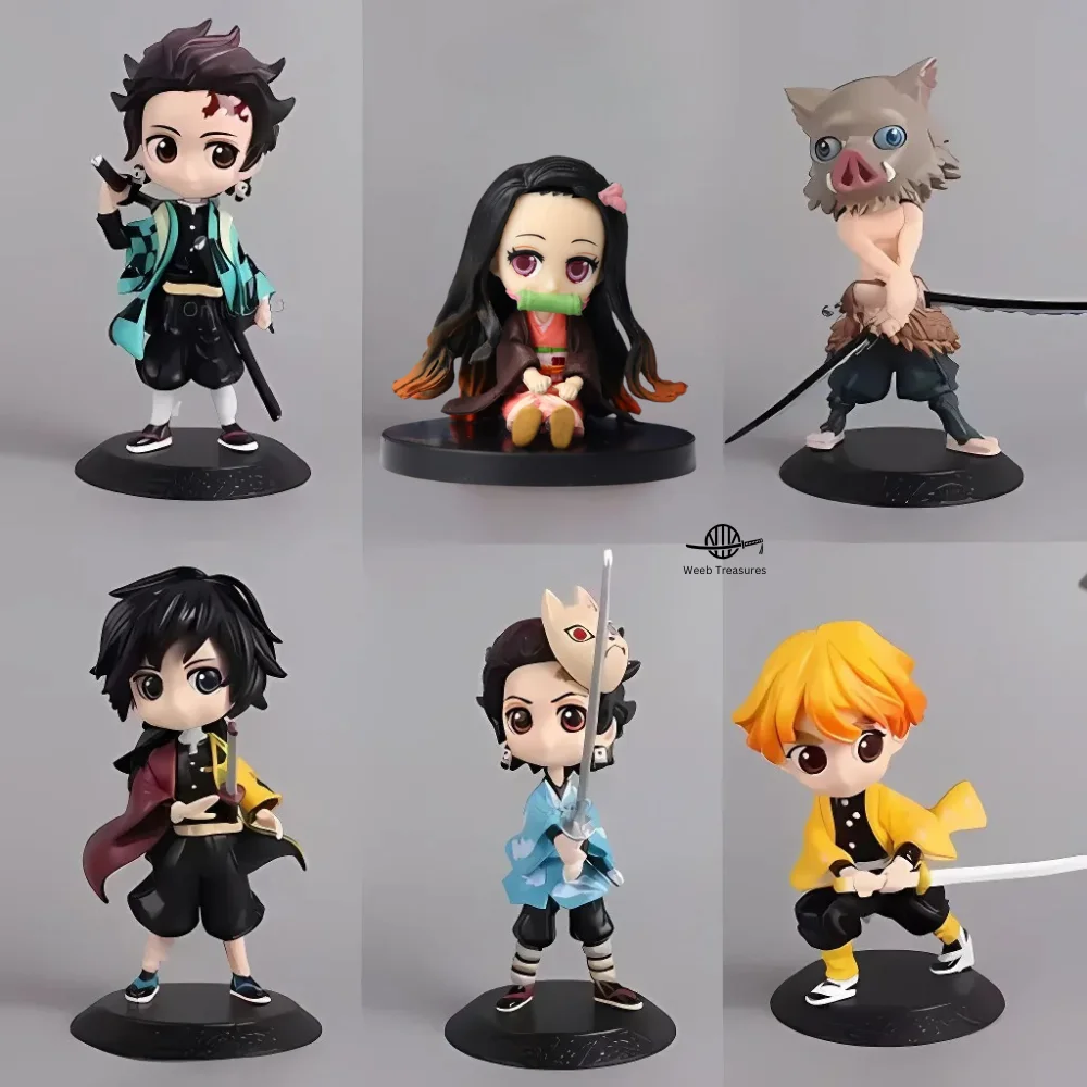Demon Slayer Miniature Action Figures Set of 6 (6–7 Cm Height) - Collector’s Edition - Image 1