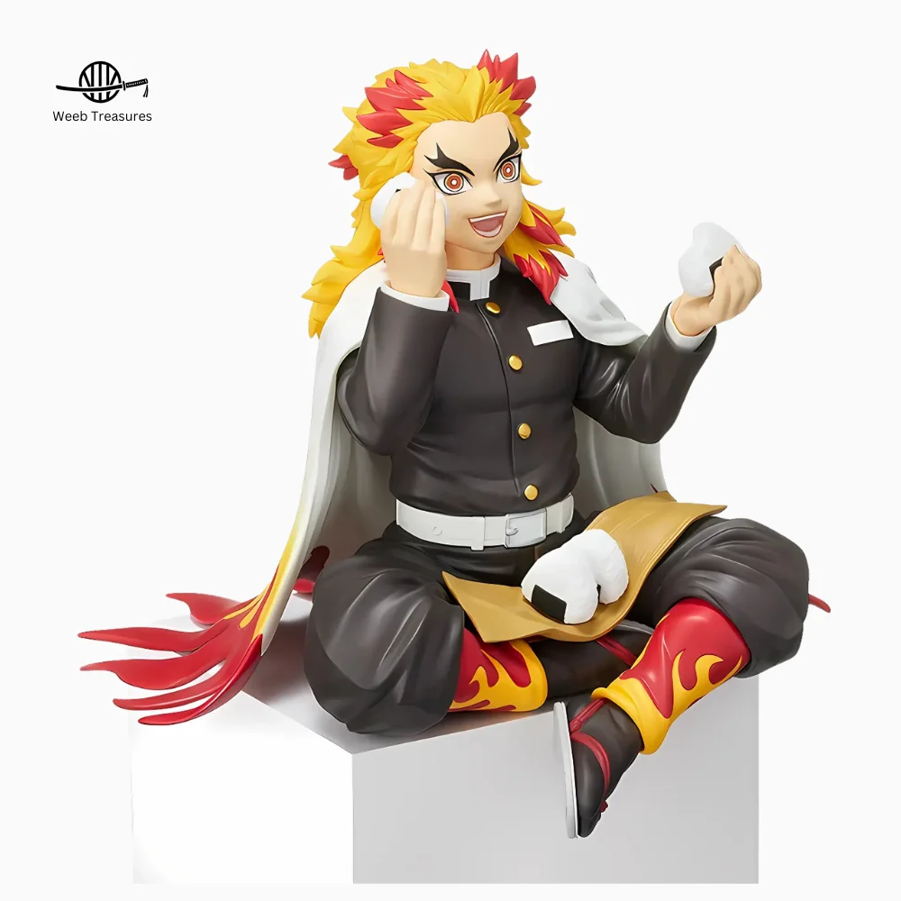 Kyojuro Rengoku Sitting Pose Action Figure (15 Cm Height) - Demon Slayer - Image 4