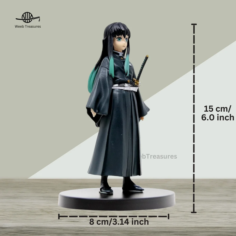 Muichiro Tokito Standing Pose Action Figure with Stand (15 Cm Height x 8 Cm Width) - Demon Slayer - Image 2