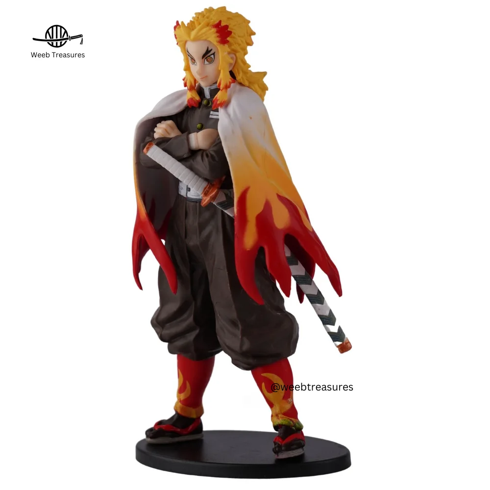 Kyojuro Rengoku Standing Pose Action Figure with Stand (17 Cm Height x 8 Cm Width) - Demon Slayer - Image 3