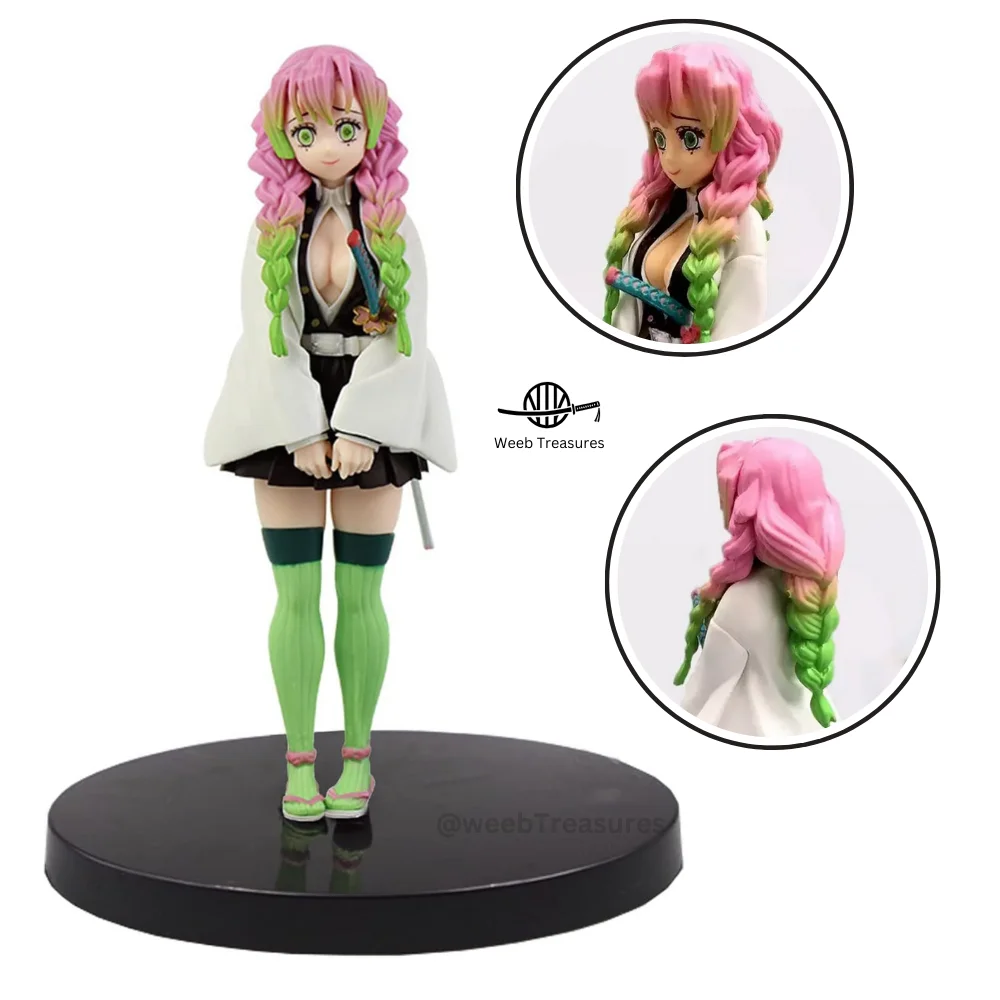 Mitsuri Kanroji Standing Pose Action Figure with Stand (17 Cm Height x 8 Cm Width) - Demon Slayer - Image 1