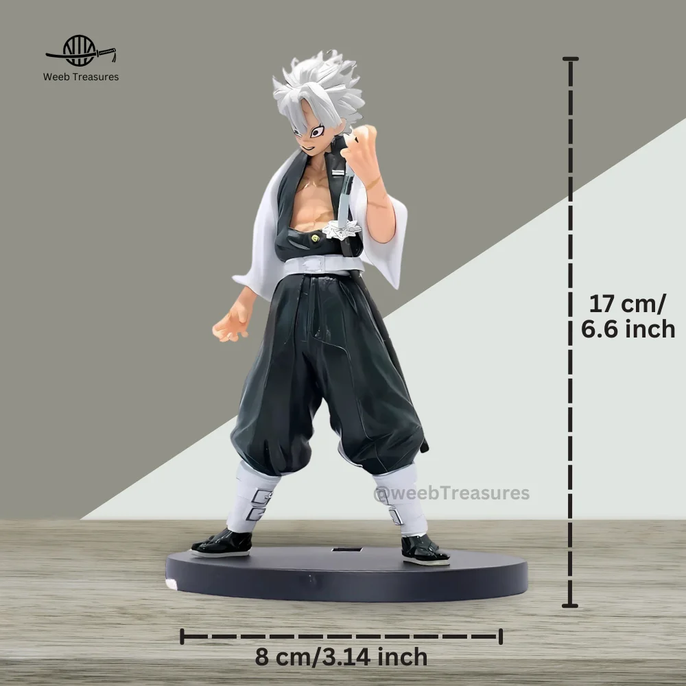 Sanemi Shinazugawa Standing Pose Action Figure with Stand (17 Cm Height x 8 Cm Width) - Demon Slayer - Image 2