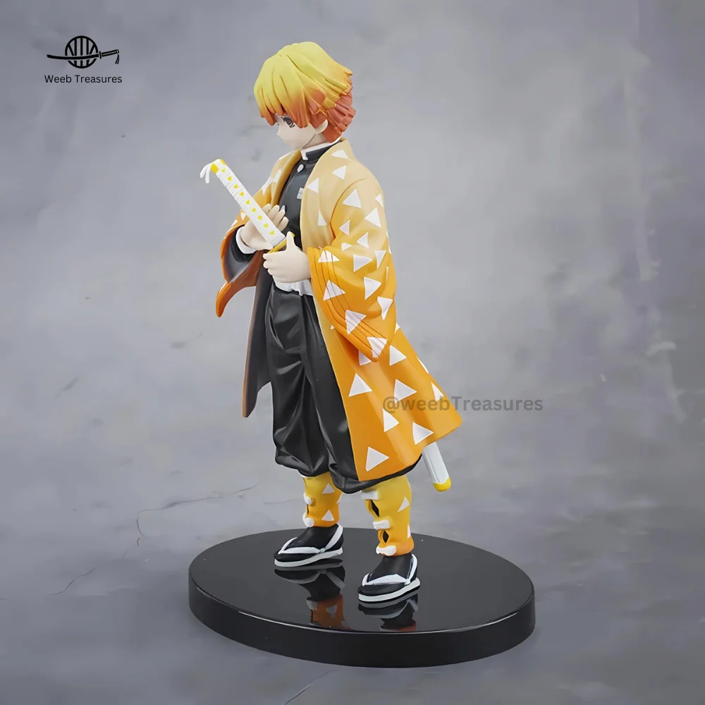 Zenitsu Agatsuma Standing Pose Action Figure with Stand (17 Cm Height x 8 Cm Width) - Demon Slayer - Image 3