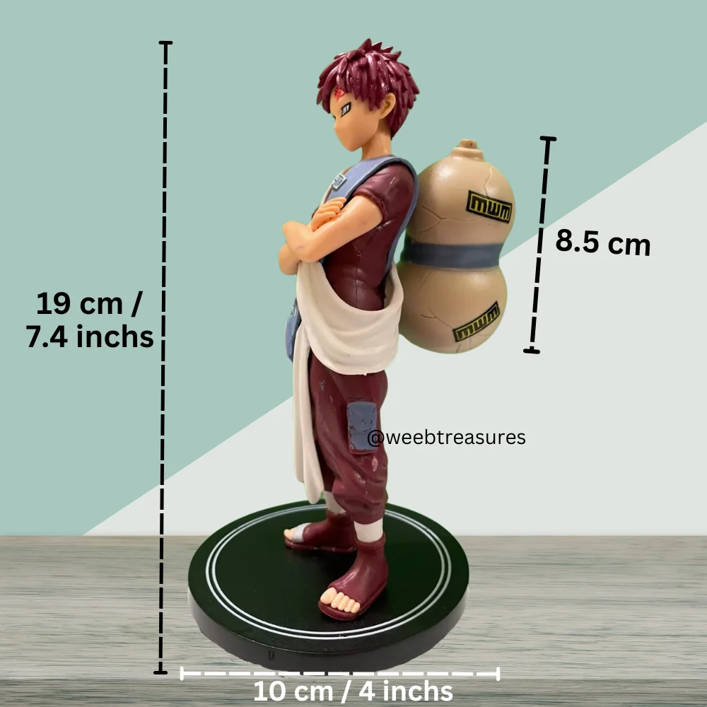 Gaara Sand Shinobi Standing Action Figure (19 Cm Height) - Naruto - Image 2