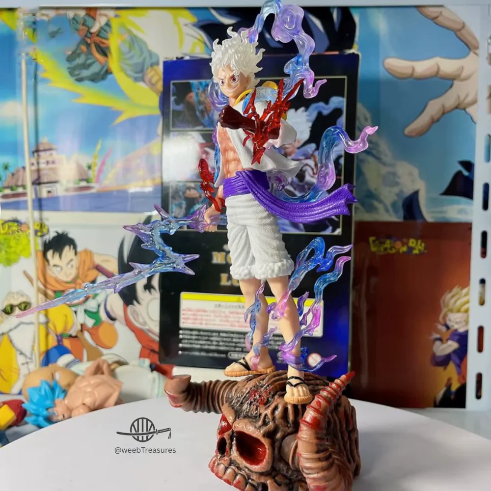 Monkey D. Luffy Gear 5 Action Figure with Skull Base (28 Cm Height) - One Piece - Image 2