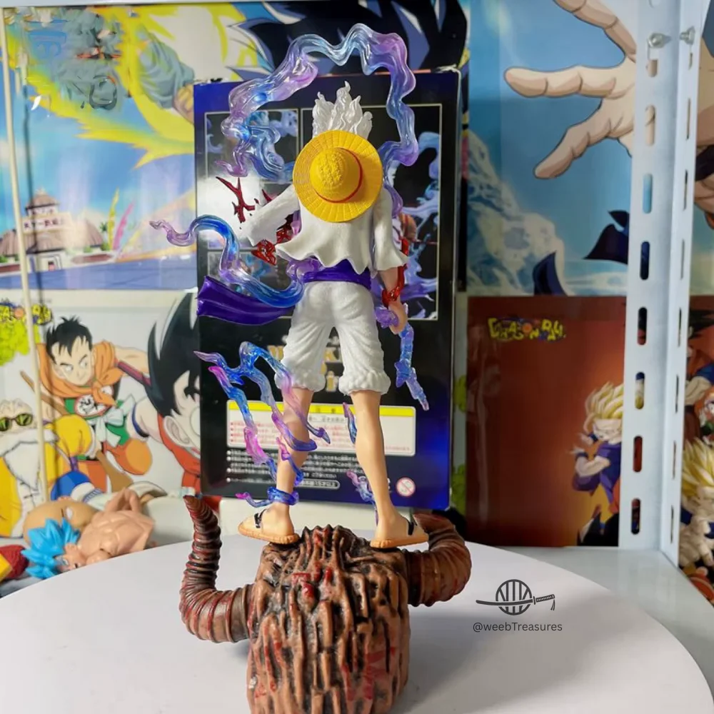 Monkey D. Luffy Gear 5 Action Figure with Skull Base (28 Cm Height) - One Piece - Image 3