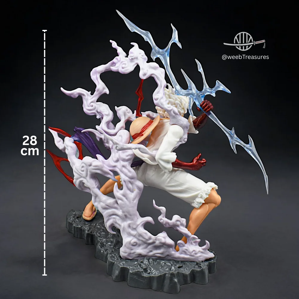 Monkey D. Luffy Gear 5 Action Figure with Thunder Strike Pose (28 Cm Height) - One Piece - Image 4