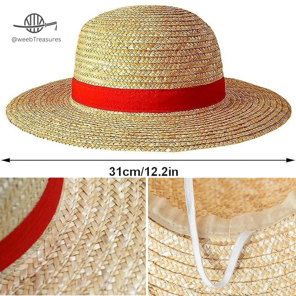 Monkey D. Luffy Straw Hat Cosplay Cap - One Piece Costume Hat - Image 3