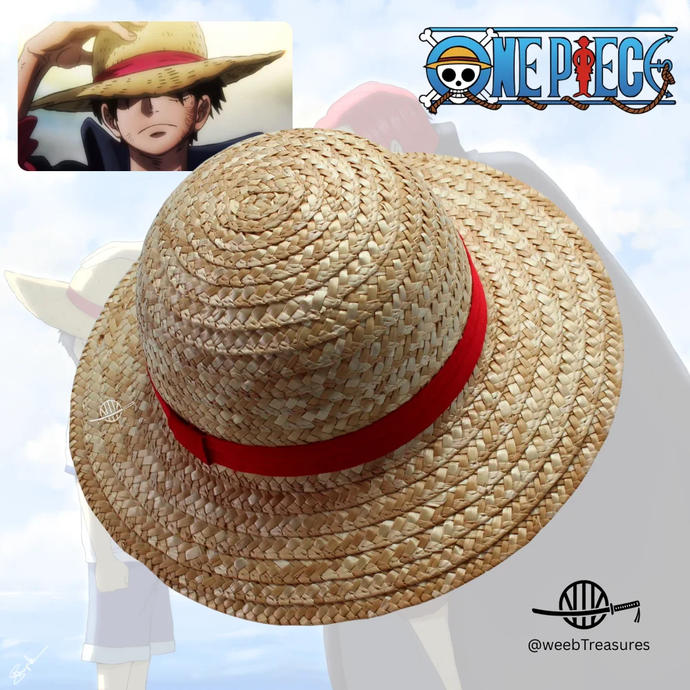 Monkey D. Luffy Straw Hat Cosplay Cap - One Piece Costume Hat - Image 1