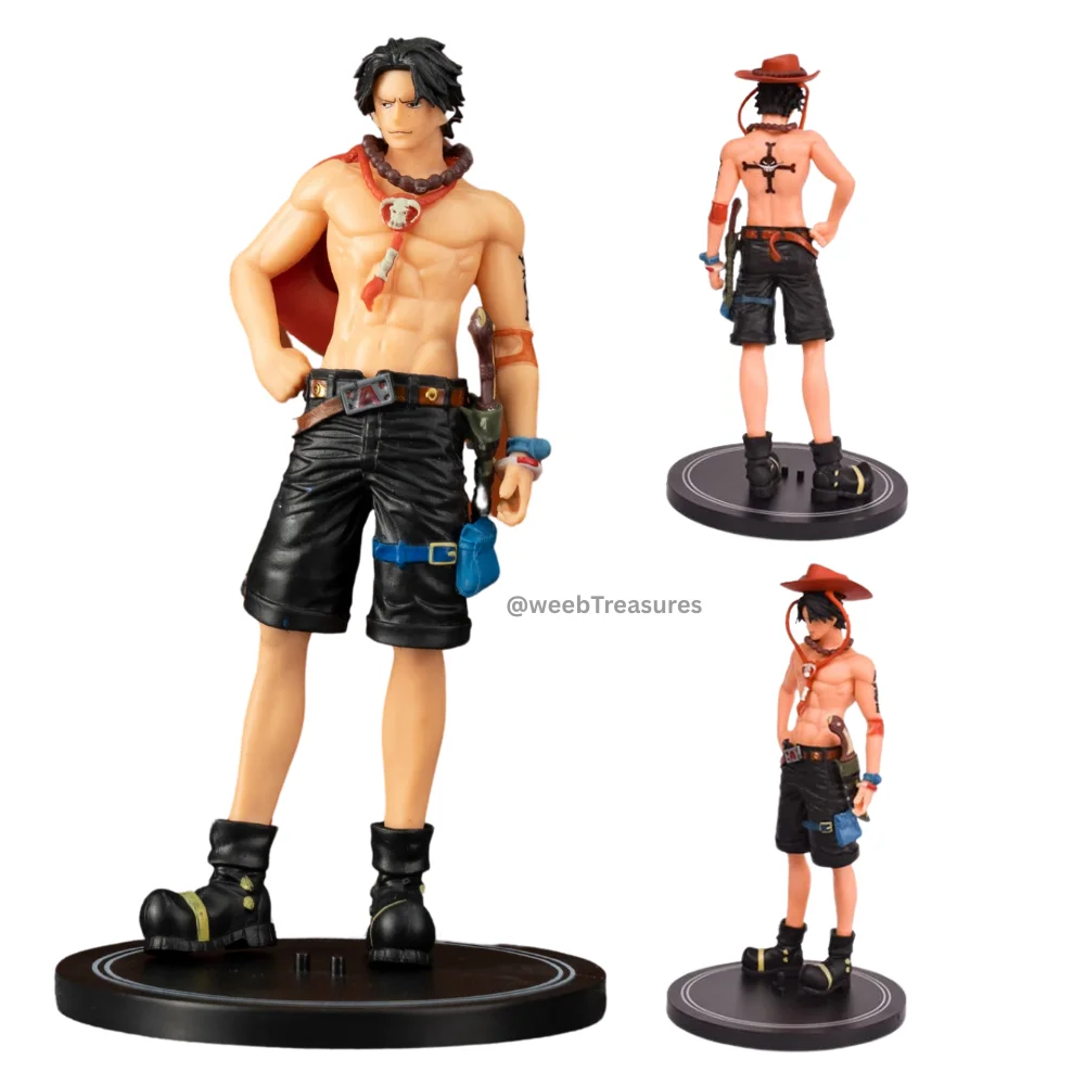 Portgas D. Ace Fire Fist Action Figure with Stand (20 Cm Height) - One Piece - Image 1