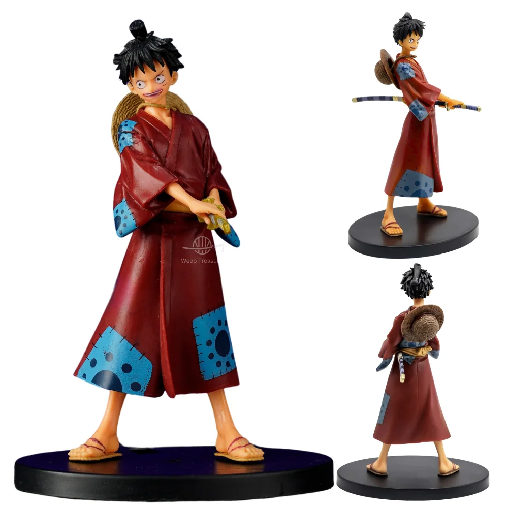 Samurai Luffy with Sword Action Figure Wano Arc (17 Cm Height) - One Piece - Image 1