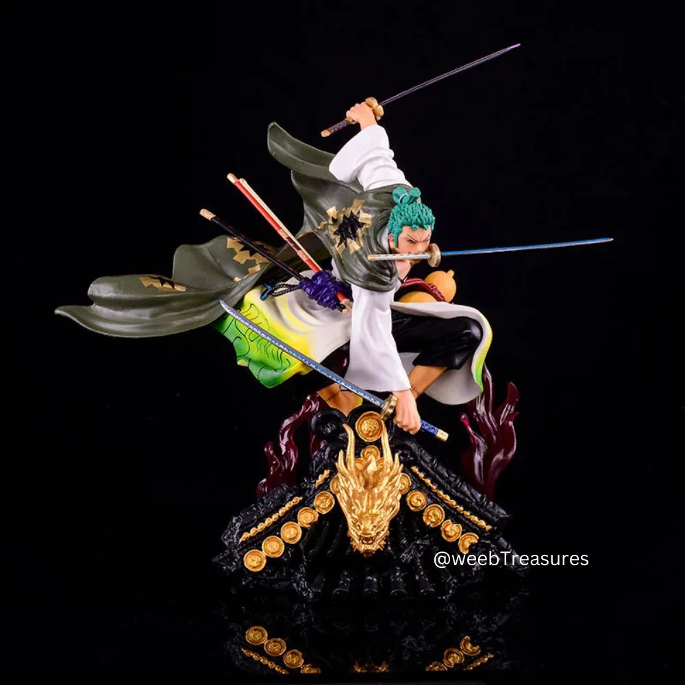 Roronoa Zoro Action Figure with Purple Flames (19 Cm Height) - One Piece - Image 4
