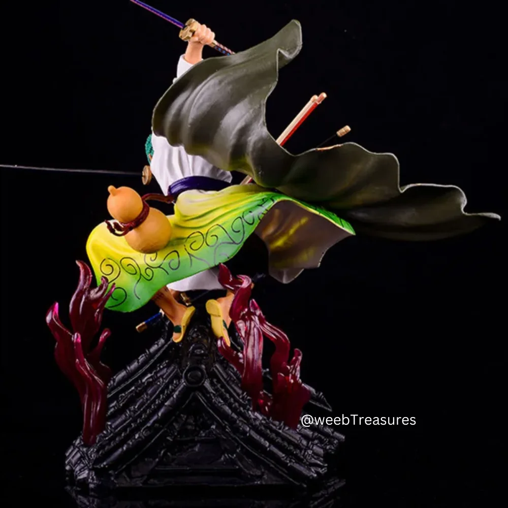 Roronoa Zoro Action Figure with Purple Flames (19 Cm Height) - One Piece - Image 5