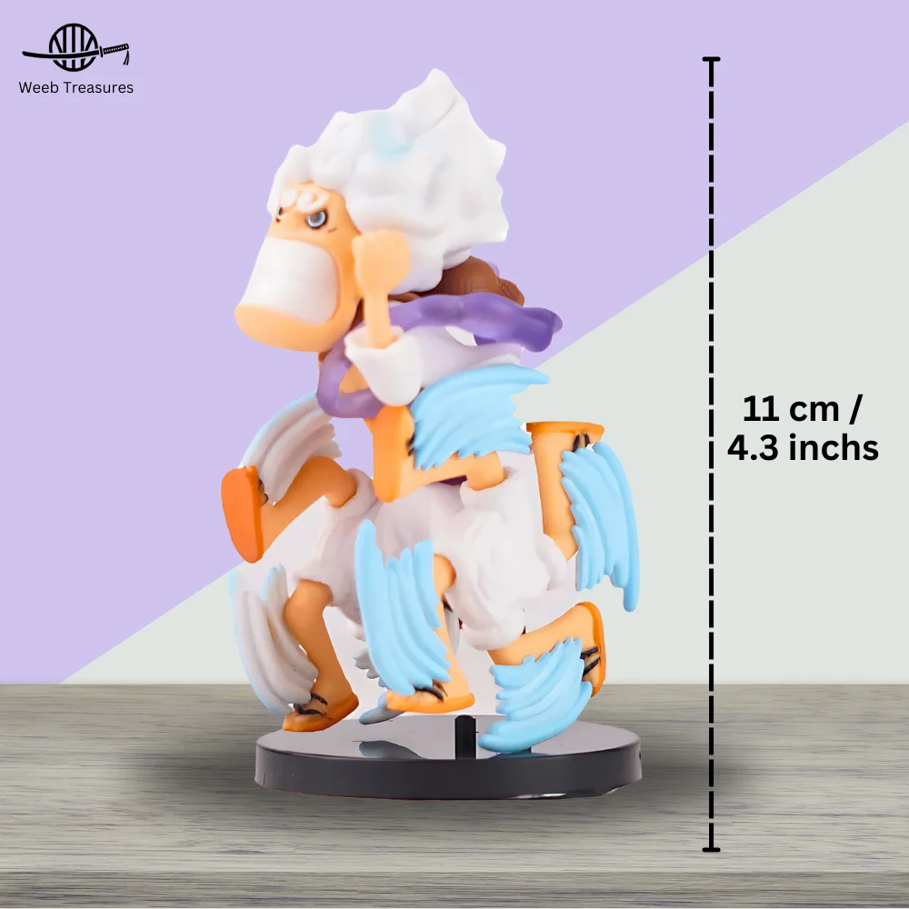 Chibi Luffy Gear 5 Running Pose Mini Figure (11 Cm Height) - One Piece - Image 2