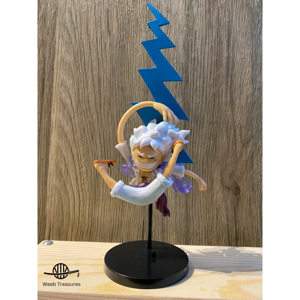 Chibi Luffy Gear 5 Laugh Blue Thunder Mini Figure (13 Cm Height) - One Piece - Image 2