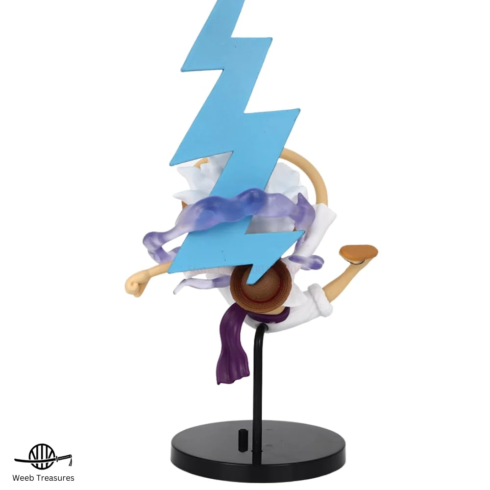 Chibi Luffy Gear 5 Laugh Blue Thunder Mini Figure (13 Cm Height) - One Piece - Image 4