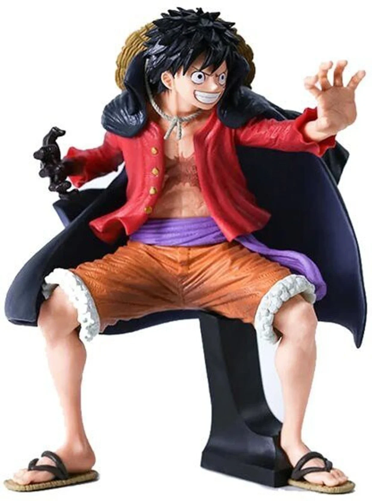 Monkey D. Luffy wono Attacking Pose with Armament Haki Action Figure (18 Cm Height) - One Piece - Image 1